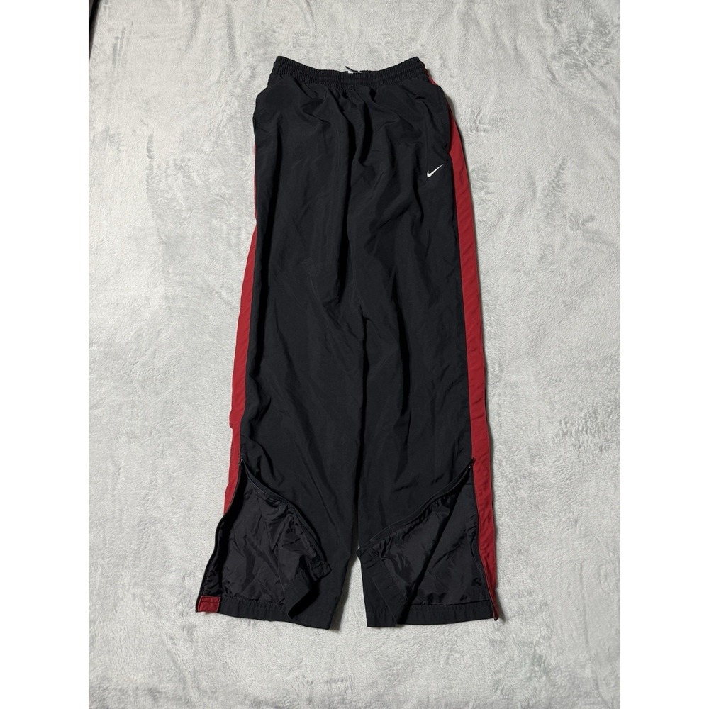 Nike Mesh Lined Track Pants Mens Medium Black 446414 Athletic‎ Windbreaker Pants